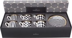 Karaca Chekers Set Van 6 Koffiekopjes 80 Ml -Koffie en Thee Verkoop 1200x637 1