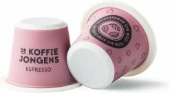 Nespresso Cups - De Koffiejongens - Espresso - 100% Biologisch Afbreekbaar - 60 Cups - 100% Nespresso Compatible -Koffie en Thee Verkoop 1200x656