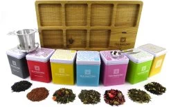 Dutch Tea Maestro - DUTCH TEA MAESTRO - Thee Cadeau - Thee Geschenk - Thee Pakket - Theeplank 7 Blikjes Losse Thee Cadeau -Koffie en Thee Verkoop 1200x755