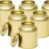 Merkloos Theeblik Goud Met Aroma Deksel 100 Gram | 6 Stuks -Koffie en Thee Verkoop 1200x804