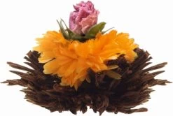 Creano Theebloemen Geschenkset Kadoverpakking Theebloemen En Glazen Theekan - Witte Theebloemen En Zwarte Theebloemen (6 Stuks) -Koffie en Thee Verkoop 1200x805