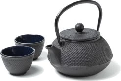 Tealøv THEE SET 800 ML GIETIJZER | COMPLETE SET IN GESCHENKDOOS | Gietijzeren Theepot Met Roestvrijstalen Zeef, Gietijzeren Theekopjes En Onderzetter | In Authentiek Japanse Stijl | Arare Zwart 14 Tealøv THEE SET 800 ML GIETIJZER | COMPLETE SET IN GESCHENKDOOS | Gietijzeren Theepot Met Roestvrijstalen Zeef, Gietijzeren Theekopjes En Onderzetter | In Authentiek Japanse Stijl | Arare Zwart -Koffie en Thee Verkoop 1200x812