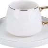 Karaca - Saturn Gold Turkse Koffiekopjes, Mokkakopjes Set - Porselein - Voor 6 Personen, 12-delig, Wit En Goud, 6 Espressokopjes En 6 Schoteltjes - Koffieservies -Koffie en Thee Verkoop 1200x845 1