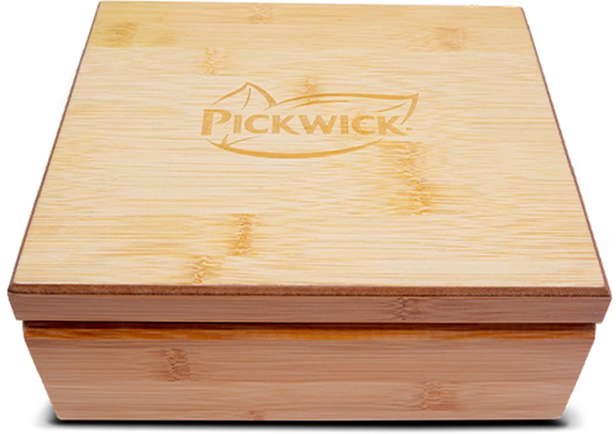 Pickwick Bamboe Houten Theedoos - Geschenkset - 60 Theezakjes 8 Pickwick Bamboe Houten Theedoos - Geschenkset - 60 Theezakjes - Afbeelding 6