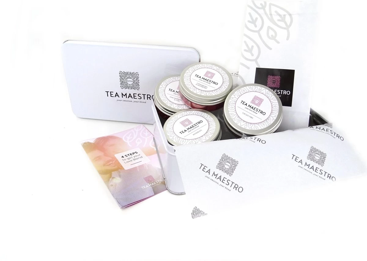 Dutch Tea Maestro - Love Blend - Maak Thuis Jouw Eigen Theeblend - Thee Cadeau - Thee Geschenk - Thee Pakket - Cadeau Voor Mannen En Vrouwen | Valentijn Cadeau | Valentijnscadeau 4 Dutch Tea Maestro - Love Blend - Maak Thuis Jouw Eigen Theeblend - Thee Cadeau - Thee Geschenk - Thee Pakket - Cadeau Voor Mannen En Vrouwen | Valentijn Cadeau | Valentijnscadeau - Afbeelding 2