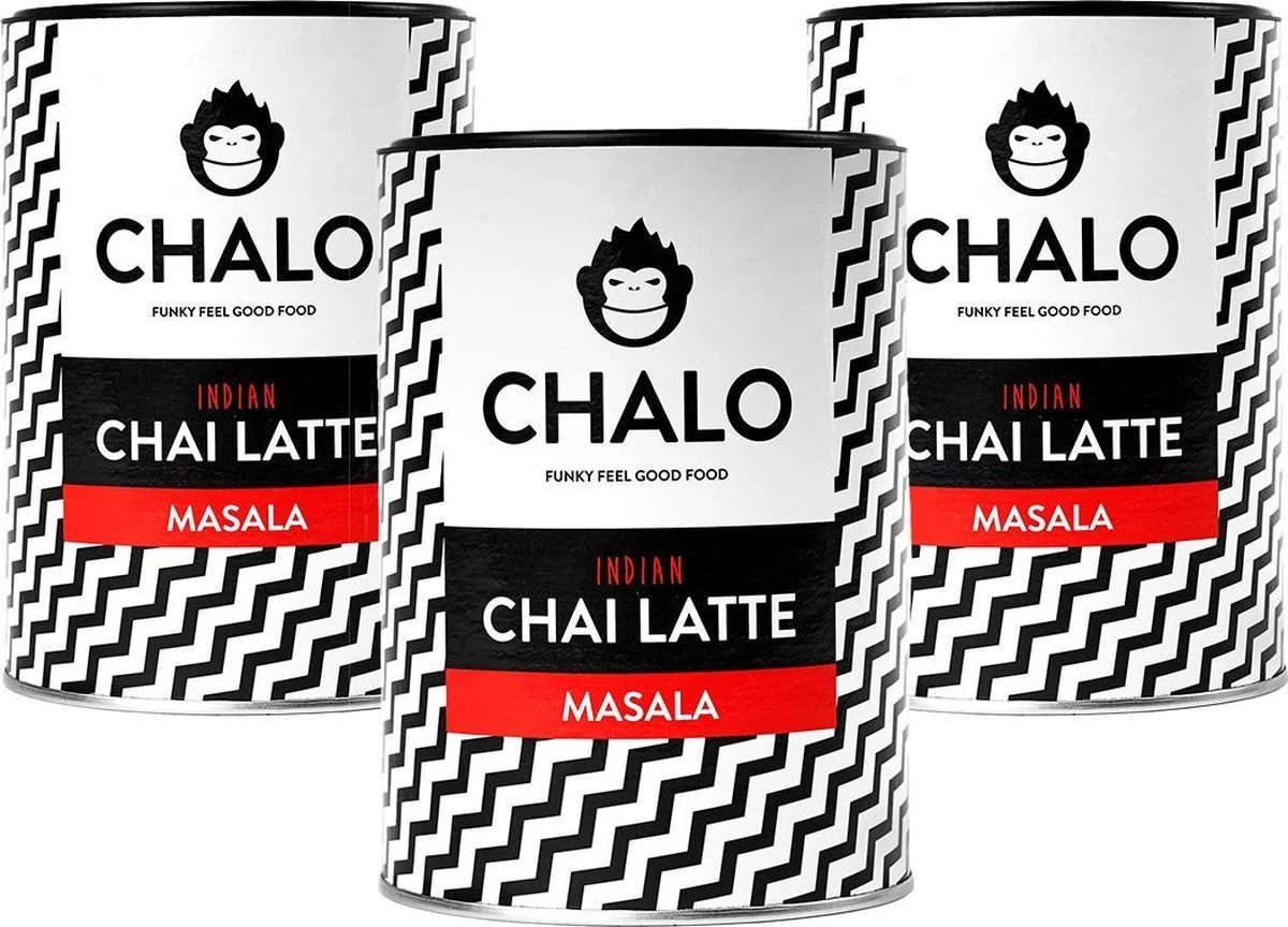 CHALO Chai Latte - Indian Masala Chai Pakket - Zwarte Assam Thee - 3 X 300GR 8 CHALO Chai Latte - Indian Masala Chai Pakket - Zwarte Assam Thee - 3 X 300GR - Afbeelding 6