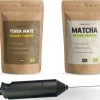Cupplement | Thee Set 2 Delig | Yerba Mate 100 Gram & Matcha 90 Gram | Biologisch | Gratis Verzending, Opschuimer & Batterijen | Cadeau Pakket -Koffie en Thee Verkoop 1200x896