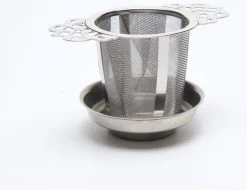 Merkloos ARELO Theezeef Met Uitlekschaaltje - RVS - 2 Stuks -Koffie en Thee Verkoop 1200x923