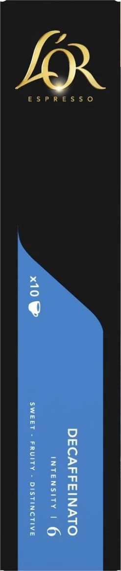 L'OR Espresso Decaffeinato Koffiecups - Intensiteit 6/12 - 10 X 10 Capsules -Koffie en Thee Verkoop 255x1200 4