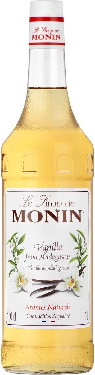 Monin Vanille Koffiesiroop 1 Liter Fles XL 3 Monin Vanille Koffiesiroop 1 Liter Fles XL