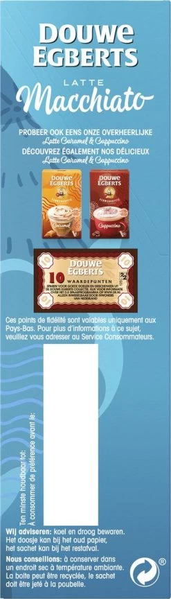 Douwe Egberts Verwenkoffie Latte Macchiato Oploskoffie - 5 X 8 Zakjes -Koffie en Thee Verkoop 343x1200 2
