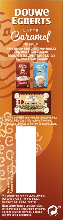 Douwe Egberts Verwenkoffie Latte Caramel Oploskoffie - 5 X 8 Zakjes 19 Douwe Egberts Verwenkoffie Latte Caramel Oploskoffie - 5 X 8 Zakjes -Koffie en Thee Verkoop 343x1200 7