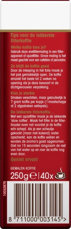 Douwe Egberts Aroma Rood Filterkoffie - 24 X 250 Gram 12 Douwe Egberts Aroma Rood Filterkoffie - 24 X 250 Gram -Koffie en Thee Verkoop 373x1200