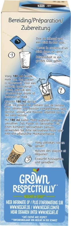 Nescafé Frappé Oploskoffie - 5 Doosjes à 10 Zakjes -Koffie en Thee Verkoop 381x1200