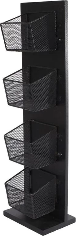 Gifts Amsterdam Theerek Mandy 1x4 12x8x42 Cm Hout En Metaal Zwart -Koffie en Thee Verkoop 390x1200