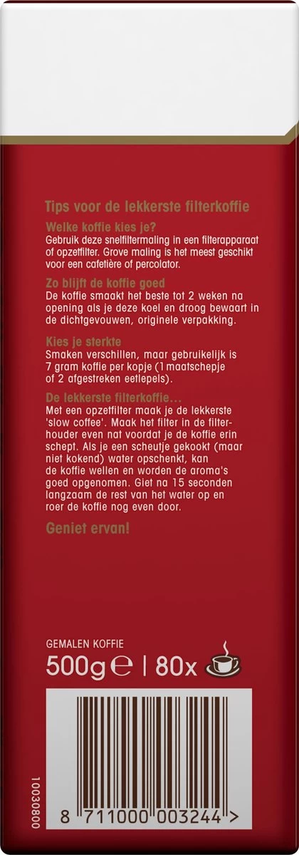 Douwe Egberts Aroma Rood Filterkoffie - 6 X 500 Gram 5 Douwe Egberts Aroma Rood Filterkoffie - 6 X 500 Gram - Afbeelding 3