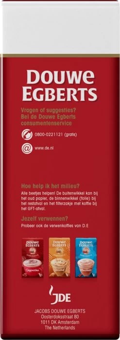 Douwe Egberts Aroma Rood Filterkoffie - Dubbelpak 6 X 1000 Gram -Koffie en Thee Verkoop 423x1200 1