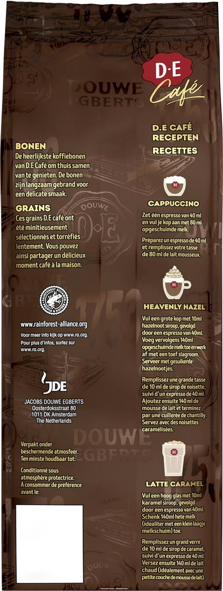 Douwe Egberts D.E Café Creatie Koffiebonen - 7/9 Intensiteit - 4 X 500 Gram 5 Douwe Egberts D.E Café Creatie Koffiebonen - 7/9 Intensiteit - 4 X 500 Gram - Afbeelding 3