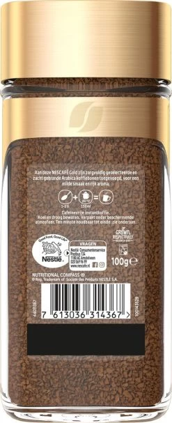 Nescafé Gold Decafé Oploskoffie - 6 Potten à 100 Gram -Koffie en Thee Verkoop 488x1200