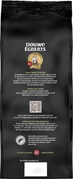 Douwe Egberts Excellent Gold Koffiebonen - 5/9 Intensiteit - 4 X 1kg -Koffie en Thee Verkoop 490x1200 1