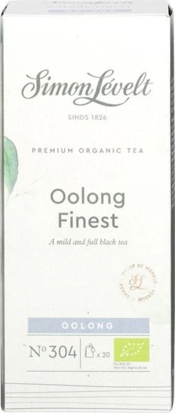 Simon Lévelt | Oolong Finest Premium Organic Tea - 20 Theezakjes -Koffie en Thee Verkoop 508x1200