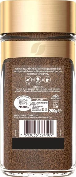Nescafé Gold Oploskoffie - 6 Potten à 200 Gram -Koffie en Thee Verkoop 516x1200