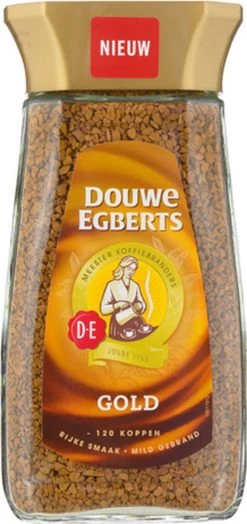 Douwe Egberts Gold Oploskoffie - 6 X Pot Van 200 Gram -Koffie en Thee Verkoop 566x1200