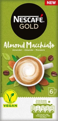 Nescafé Gold Almond Macchiato Oploskoffie - 6 Doosjes à 6 Zakjes 11 Nescafé Gold Almond Macchiato Oploskoffie - 6 Doosjes à 6 Zakjes -Koffie en Thee Verkoop 583x1200 2