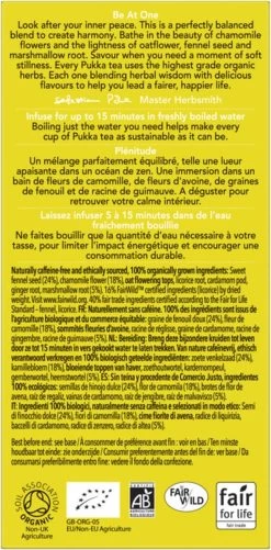 Pukka Relax Thee, Met Kamille, Venkel En Gember - 4 X 20 Zakjes - GB-BIO-05 -Koffie en Thee Verkoop 592x1200 1