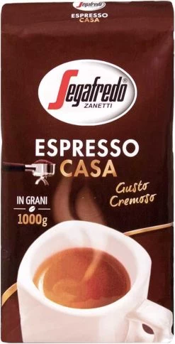 Segafredo Espresso Casa Koffiebonen - 1 Kg -Koffie en Thee Verkoop 613x1200