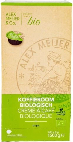 Koffieroom Cups Biologisch Glutenvrij - 200 Stuks