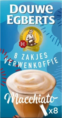 Douwe Egberts Verwenkoffie Latte Macchiato Oploskoffie - 5 X 8 Zakjes -Koffie en Thee Verkoop 631x1200