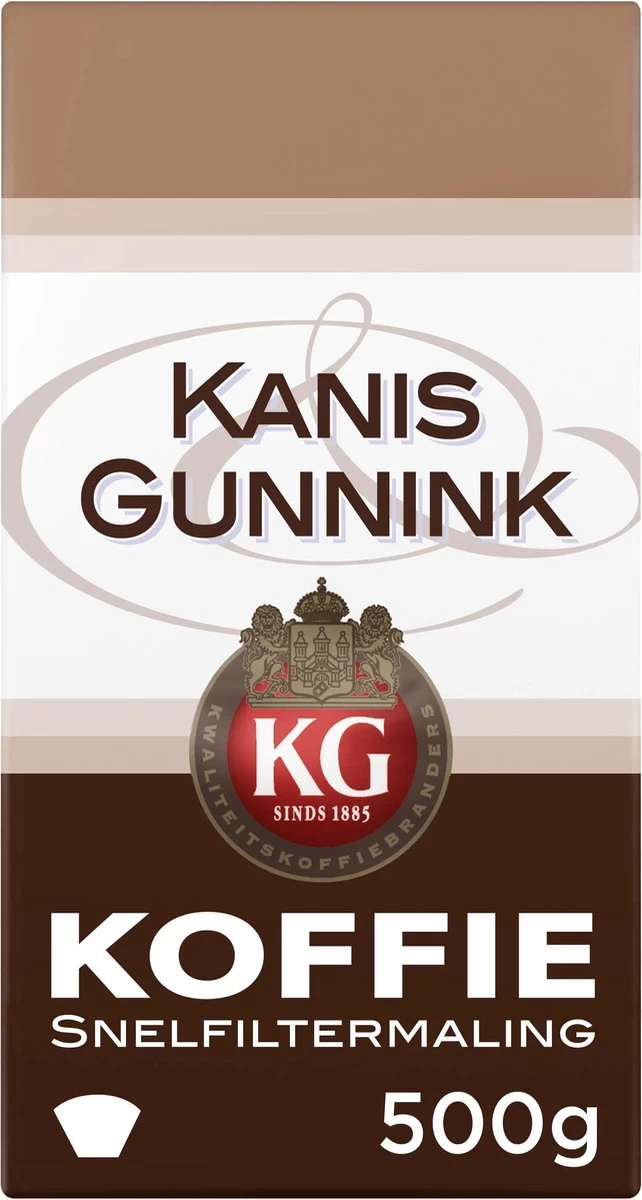 Kanis & Gunnink Filterkoffie - 6 X 500 Gram 4 Kanis & Gunnink Filterkoffie - 6 X 500 Gram - Afbeelding 2