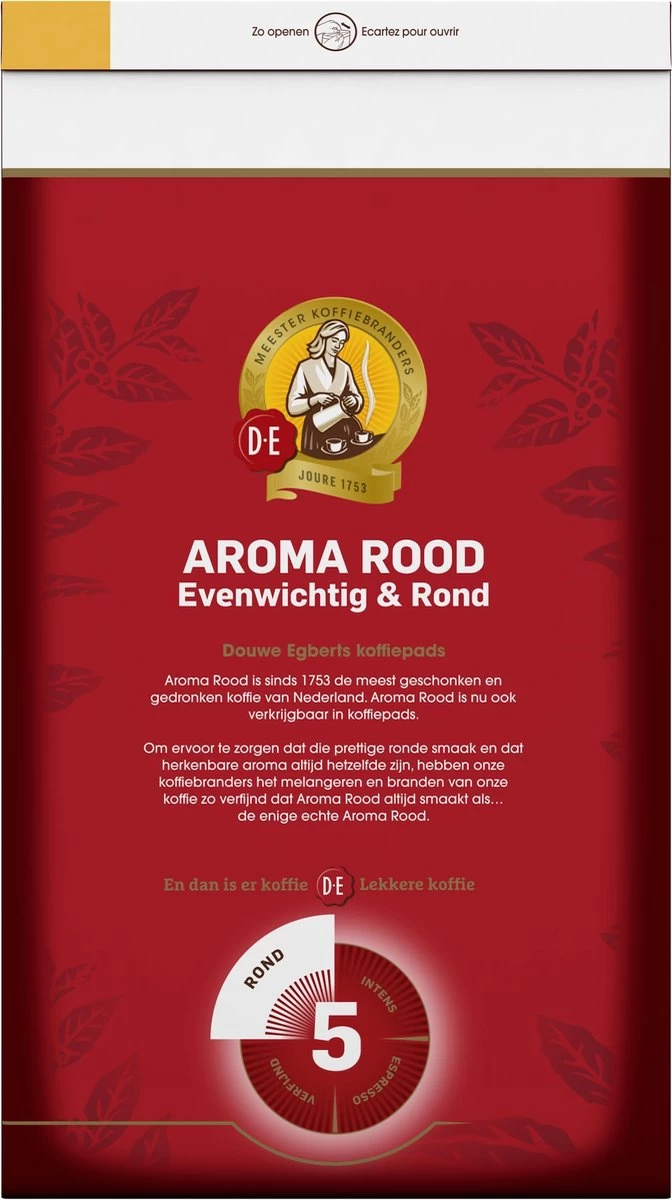 Douwe Egberts Aroma Rood Koffiepads - 4 X 54 Pads 5 Douwe Egberts Aroma Rood Koffiepads - 4 X 54 Pads - Afbeelding 3
