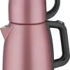 Sinbo - Elektrische Theemaker En Waterkoker – Turkse Theepot – Çaydanlik Set – Warmhoudfunctie – 1,7L – Roze -Koffie en Thee Verkoop 680x1200
