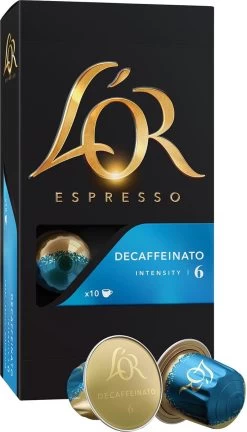 L'OR Espresso Decaffeinato Koffiecups - Intensiteit 6/12 - 10 X 10 Capsules -Koffie en Thee Verkoop 686x1200