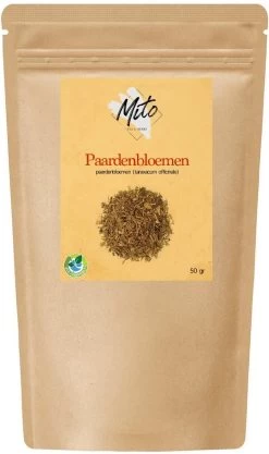 Mito Herbs - Losse Kruiden - Paardenbloem - Kruidenthee - Gedroogd - Premium - Rijk Aan Ijzer - 50 Gram