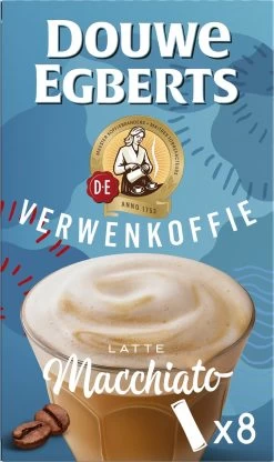 Douwe Egberts Verwenkoffie Latte Macchiato Oploskoffie - 5 X 8 Zakjes -Koffie en Thee Verkoop 713x1200 3