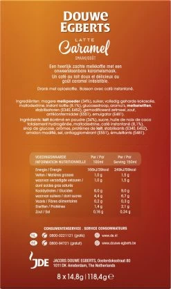 Douwe Egberts Verwenkoffie Latte Caramel Oploskoffie - 5 X 8 Zakjes 13 Douwe Egberts Verwenkoffie Latte Caramel Oploskoffie - 5 X 8 Zakjes -Koffie en Thee Verkoop 713x1200 6