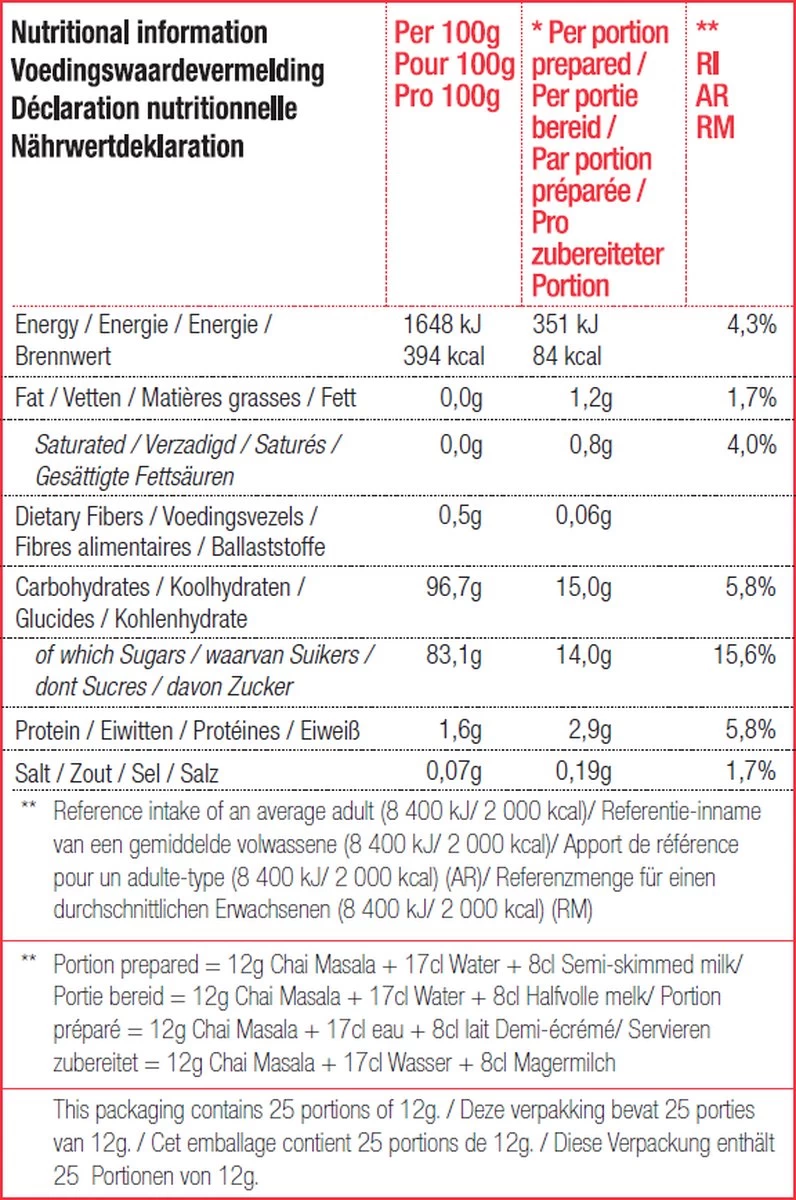 CHALO Chai Latte - Indian Masala Chai Pakket - Zwarte Assam Thee - 3 X 300GR 7 CHALO Chai Latte - Indian Masala Chai Pakket - Zwarte Assam Thee - 3 X 300GR - Afbeelding 5