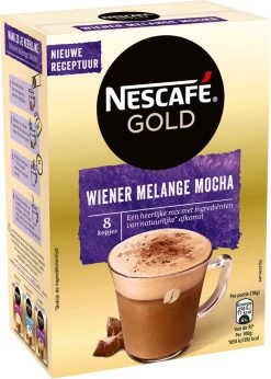 Nescafé Gold Wiener Melange Mocha Oploskoffie - 6 Doosjes à 8 Zakjes -Koffie en Thee Verkoop 856x1200 1