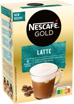 Nescafé Gold Latte Macchiato Oploskoffie - 6 Doosjes à 8 Zakjes -Koffie en Thee Verkoop 856x1200 2