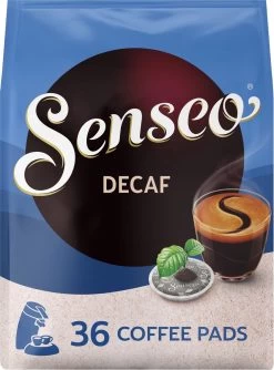 Senseo Decaf Koffiepads - 5/9 Intensiteit - 10 X 36 Pads -Koffie en Thee Verkoop 888x1200
