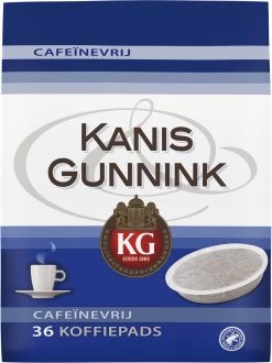 Kanis & Gunnink Cafeïnevrij Koffiepads - 10 X 36 Pads -Koffie en Thee Verkoop 898x1200
