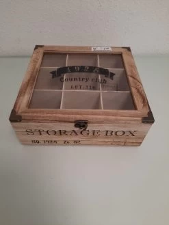 Merkloos Houten Theekist - 9-vaks Theedoos 11 Merkloos Houten Theekist - 9-vaks Theedoos -Koffie en Thee Verkoop 900x1200 8