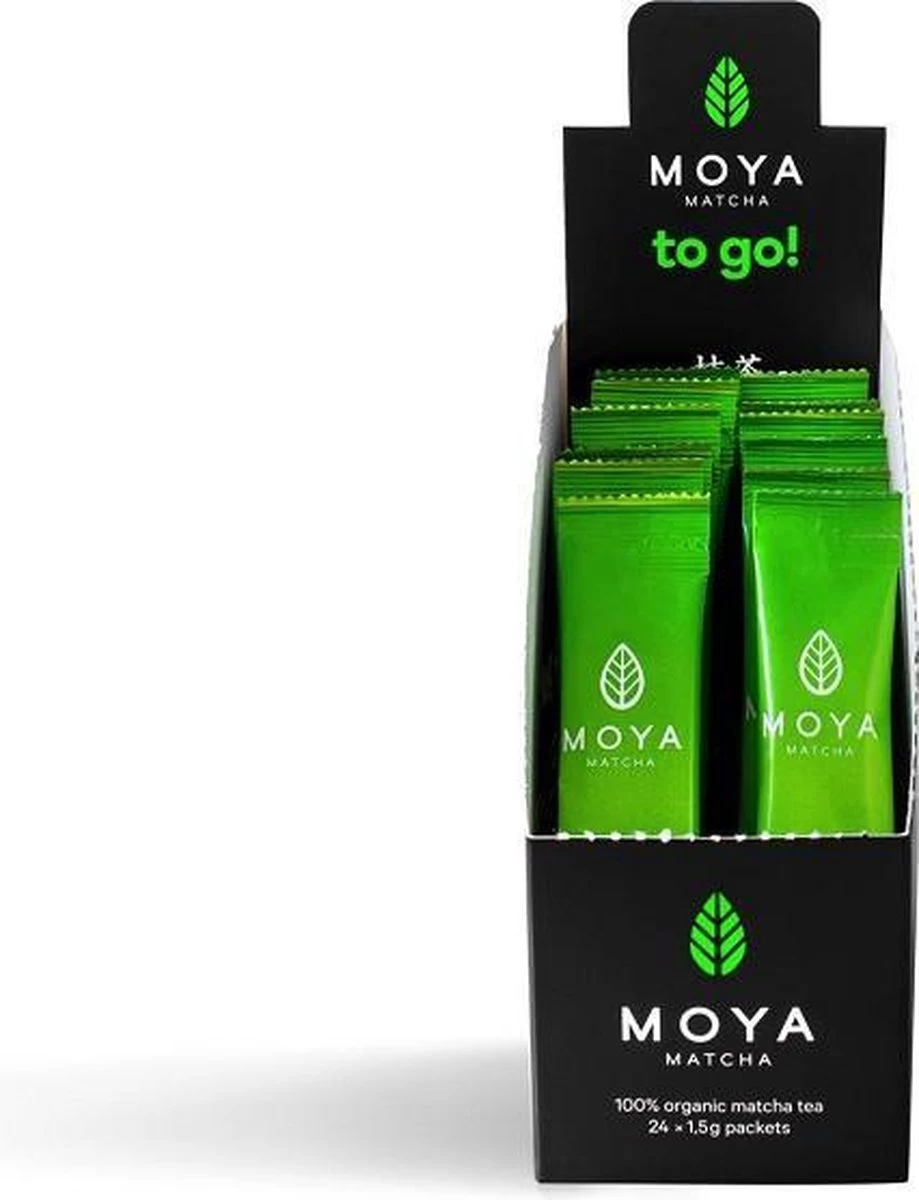 MOYA Matcha Thee To Go! Traditional - 24 Matcha Poeder Zakjes - 1,5 G 6 MOYA Matcha Thee To Go! Traditional - 24 Matcha Poeder Zakjes - 1,5 G - Afbeelding 4