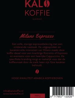 Kalo Koffie - 100% Arabica Koffiebonen - Milano Espresso - 1kg - Exclusieve Koffie -Koffie en Thee Verkoop 921x1200