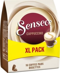Senseo Cappuccino Koffiepads - 2/9 Intensiteit - 4 X 16 Pads - Voordeelverpakking 16 Senseo Cappuccino Koffiepads - 2/9 Intensiteit - 4 X 16 Pads - Voordeelverpakking -Koffie en Thee Verkoop 990x1200